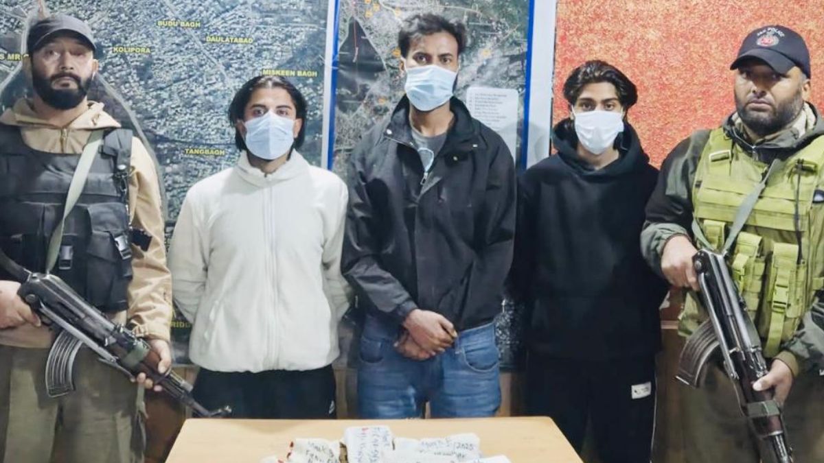 terrorist attack foiled in srinagar three arrested including a barber from meerut country made pistol and cartridges recovered