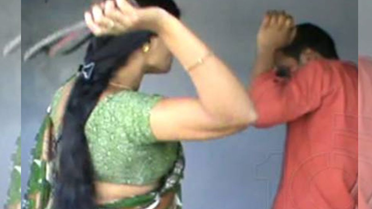 video of jija and sali circulated wife beats husband in hathras district