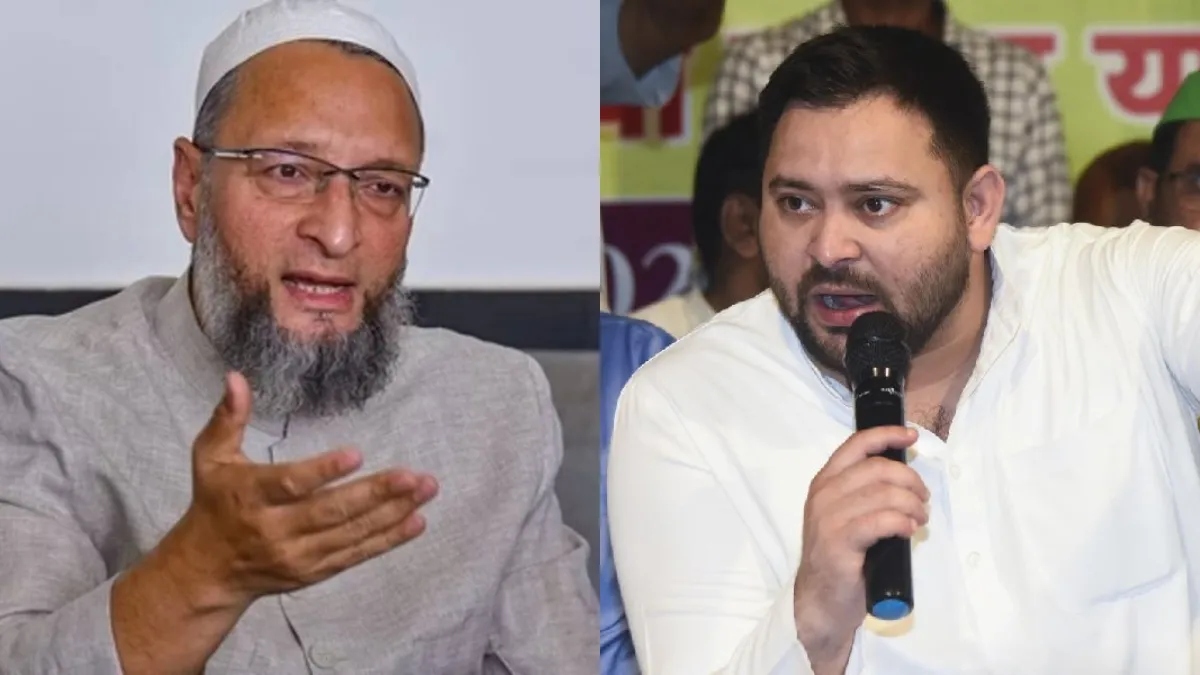owaisi slams tejashwi yadav in bihar rally a leader of lies