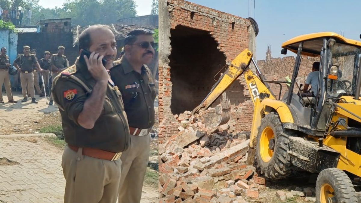 bulldozer action in up district following high court order