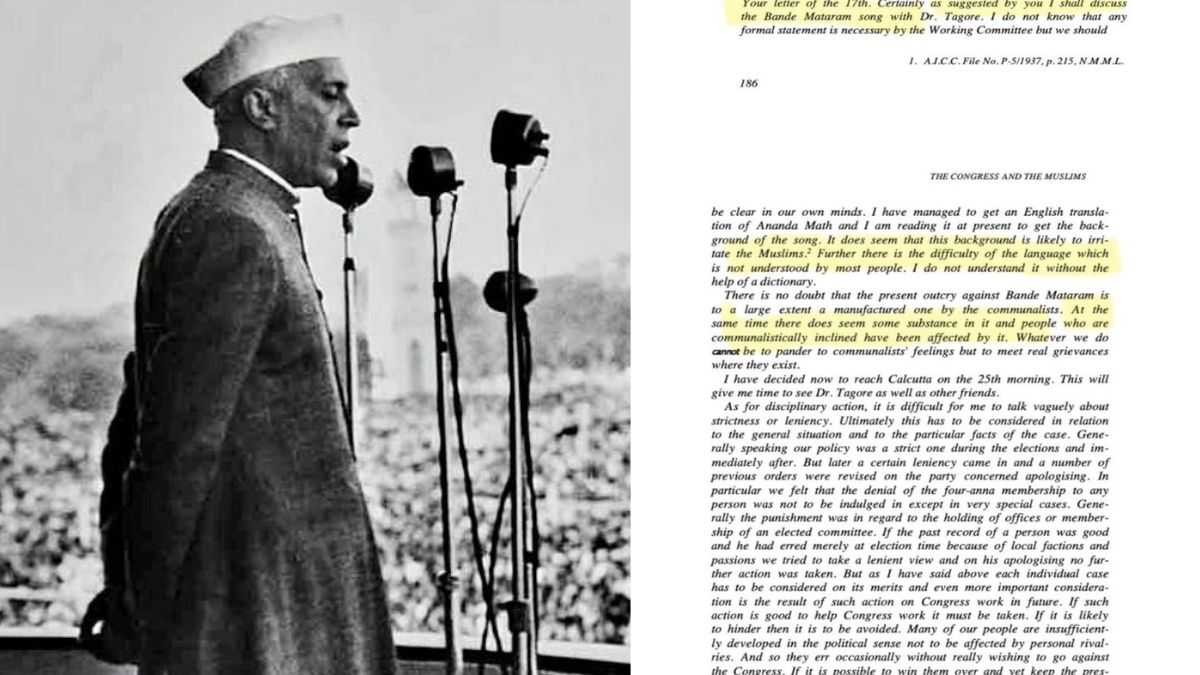 vande mataram controversy bjp accuses congress of communal agenda