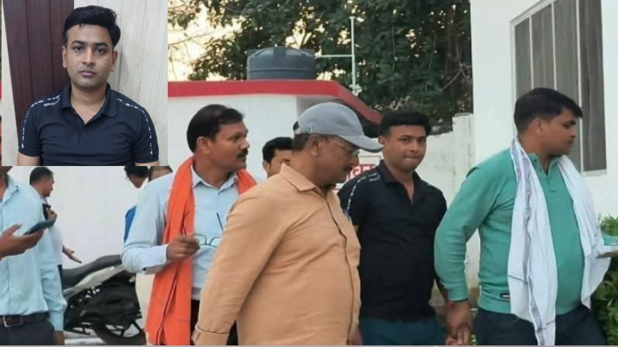 anti corruption bureau arrests policeman taking bribe in mau