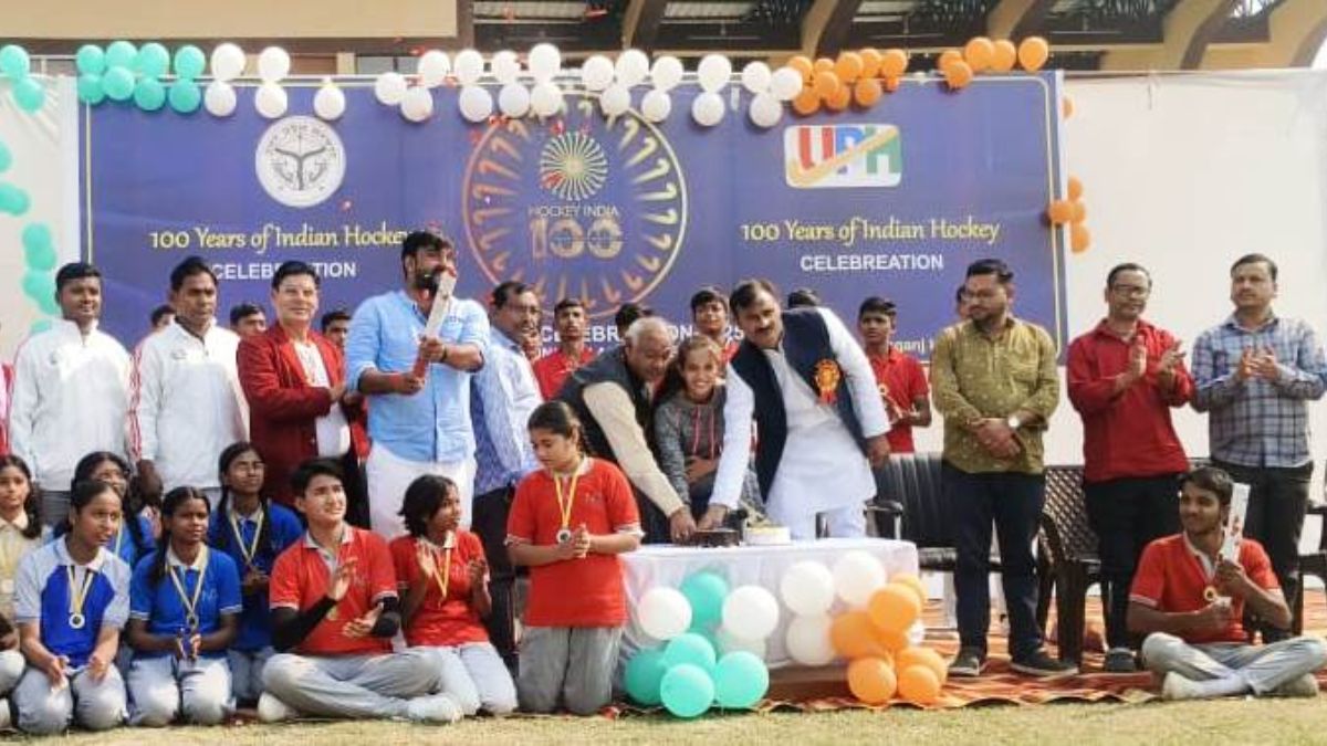 hockey completes 100 years players celebrate with cake showcase talent