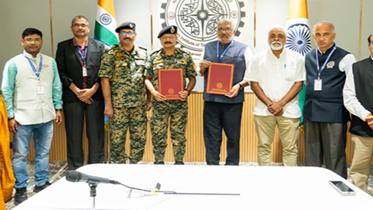 iit jodhpur and bsf sign mou for development of advanced indigenous security technologies