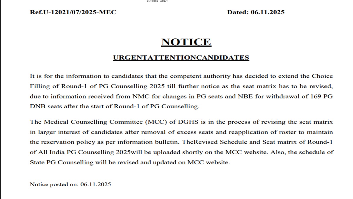 neet pg counselling 2025 choice filling date extended for first round counselling heck here full details