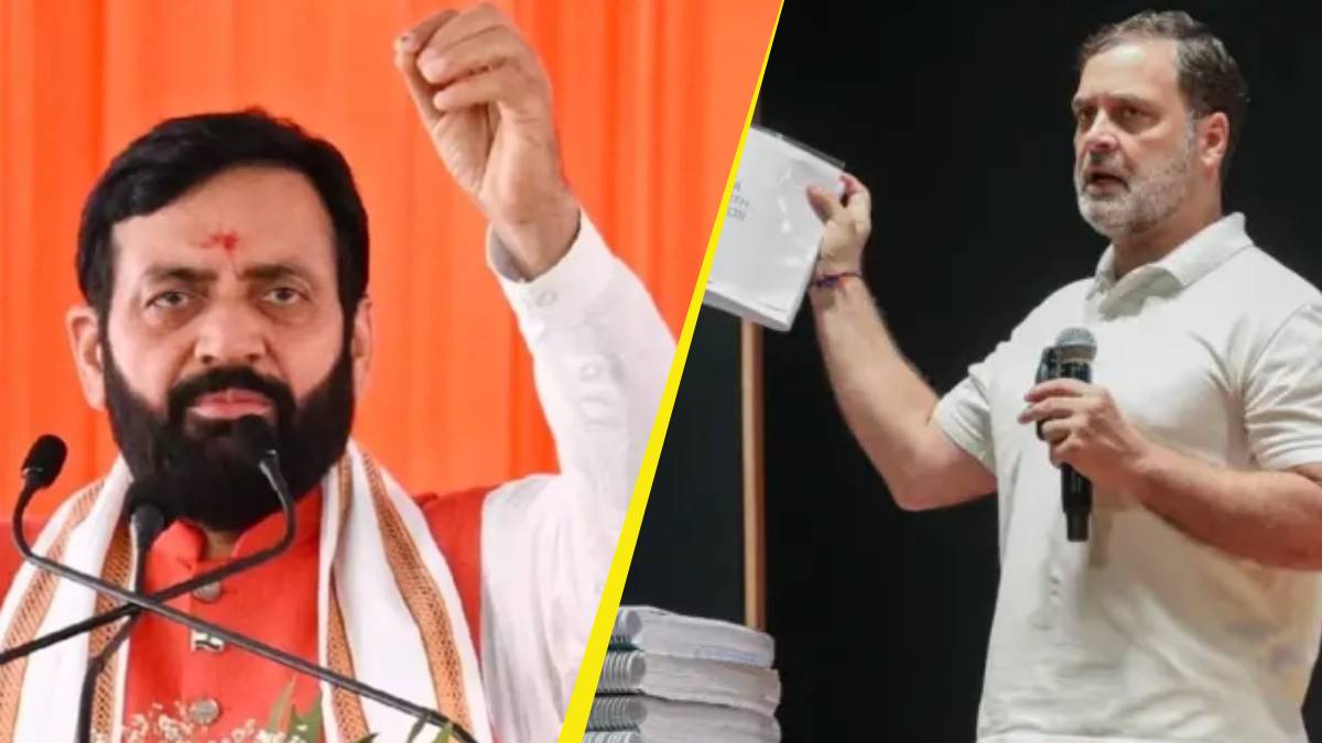 bjp responds to rahul gandhi allegations on haryana elections