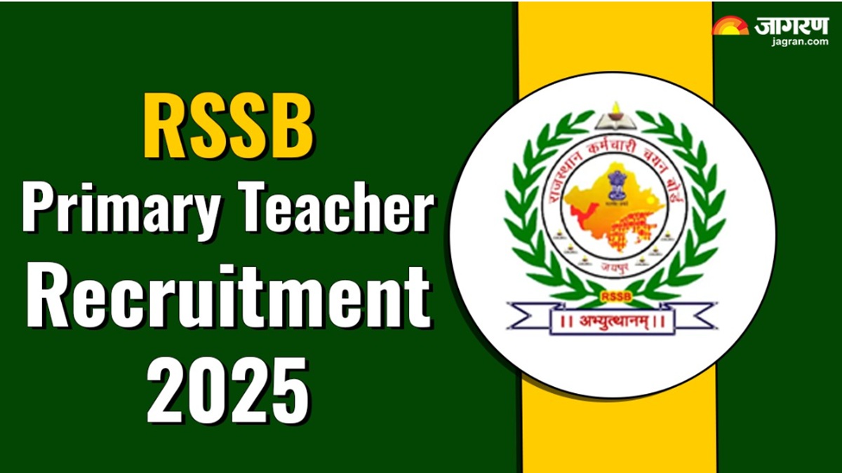 rssb primary teacher recruitment 2025 registration start for the post of rajasthan primary teacher exam will be conduct on 21 january