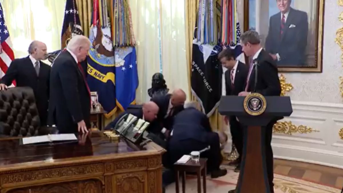 pharma official faints during trumps speech on weight loss drugs