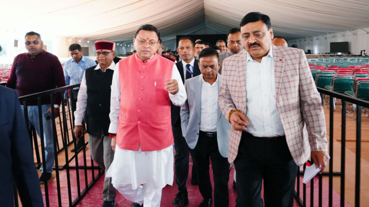 pm modi dehradun visit cm pushkar singh dhami took stock of preparations at fri