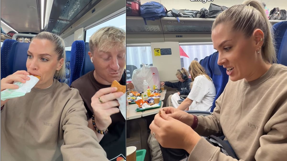 couple from britain praised vande bharat train the video went viral on social media