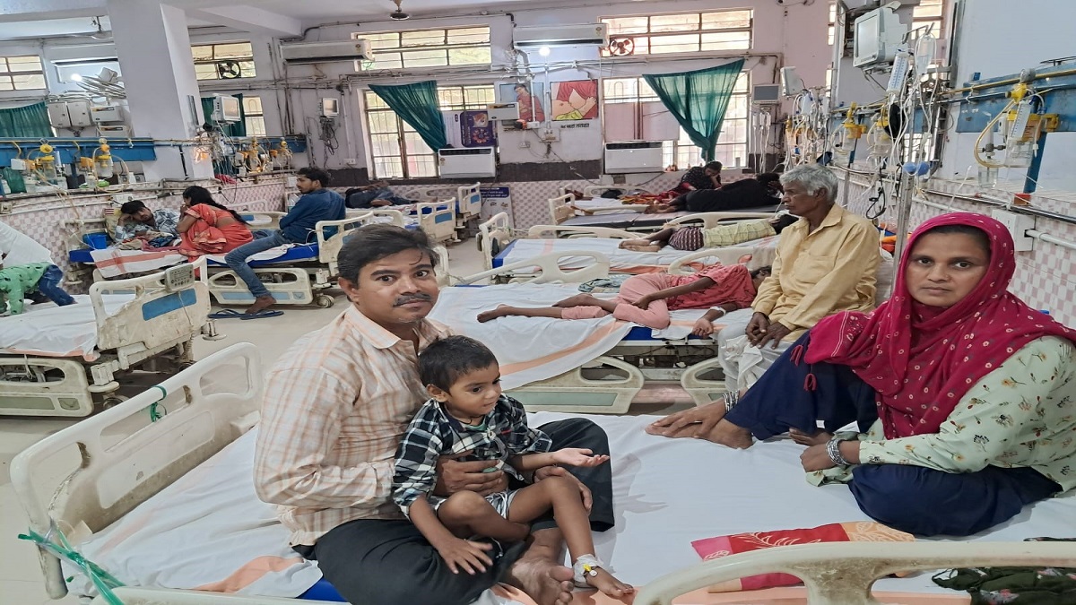 as the weather changed in darbhanga the outbreak of illness increased among children more than 50 were admitted