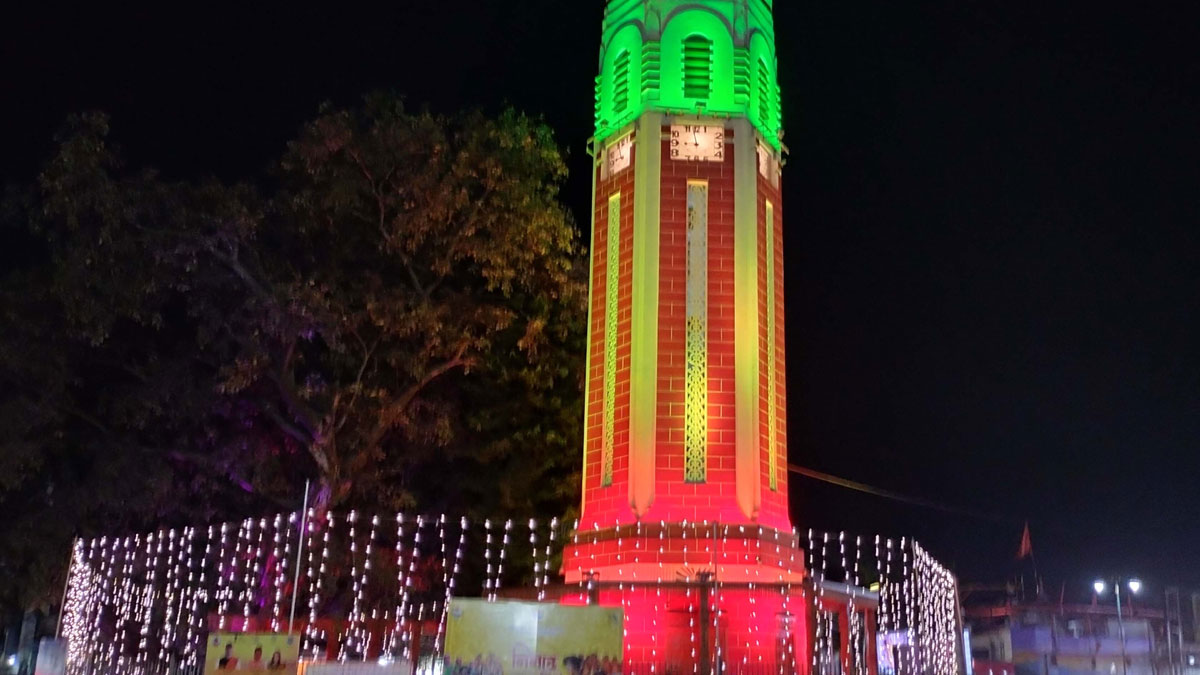 pm modi in dehradun focuses efforts on cleanliness city illuminated with colourful lights