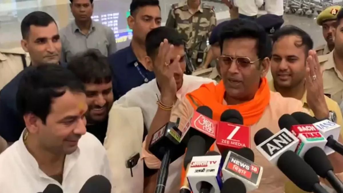 tej pratap yadav and ravi kishan meet again at patna airport