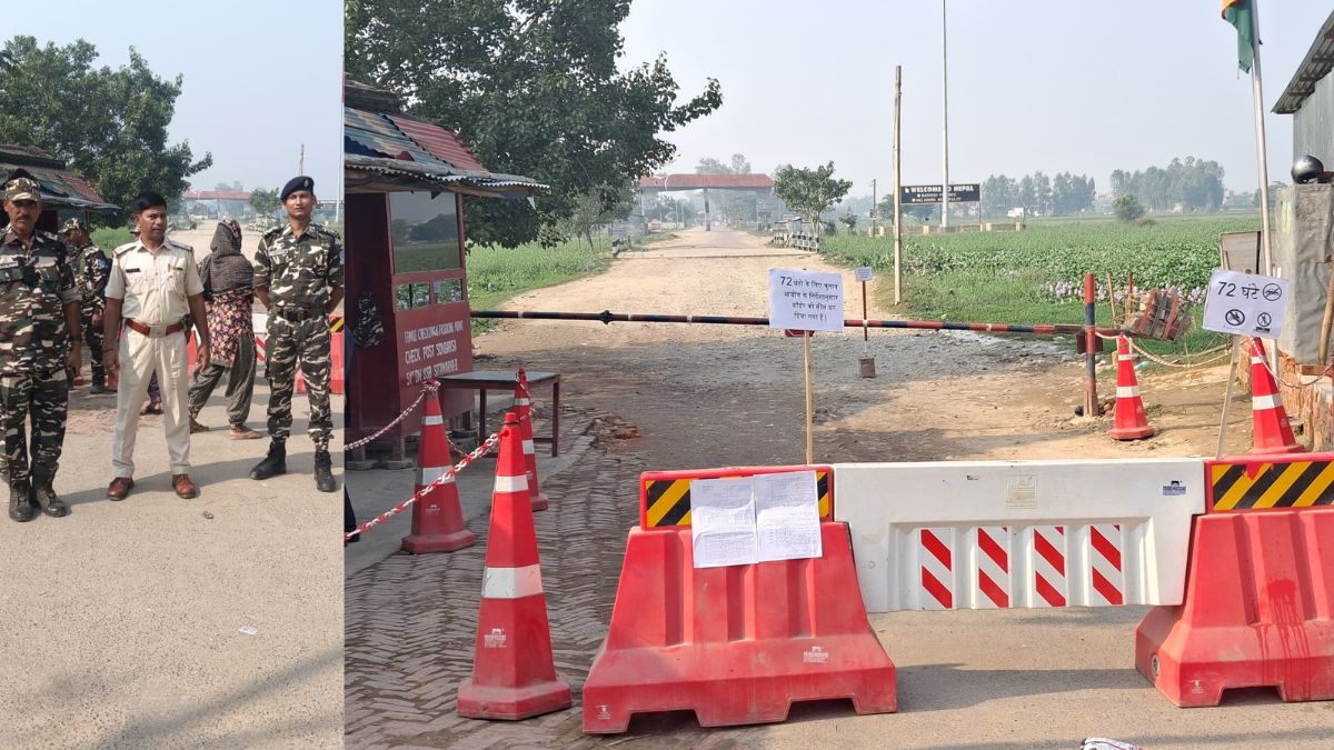 india nepal border sealed patrolling increased ahead of bihar assembly elections 2025