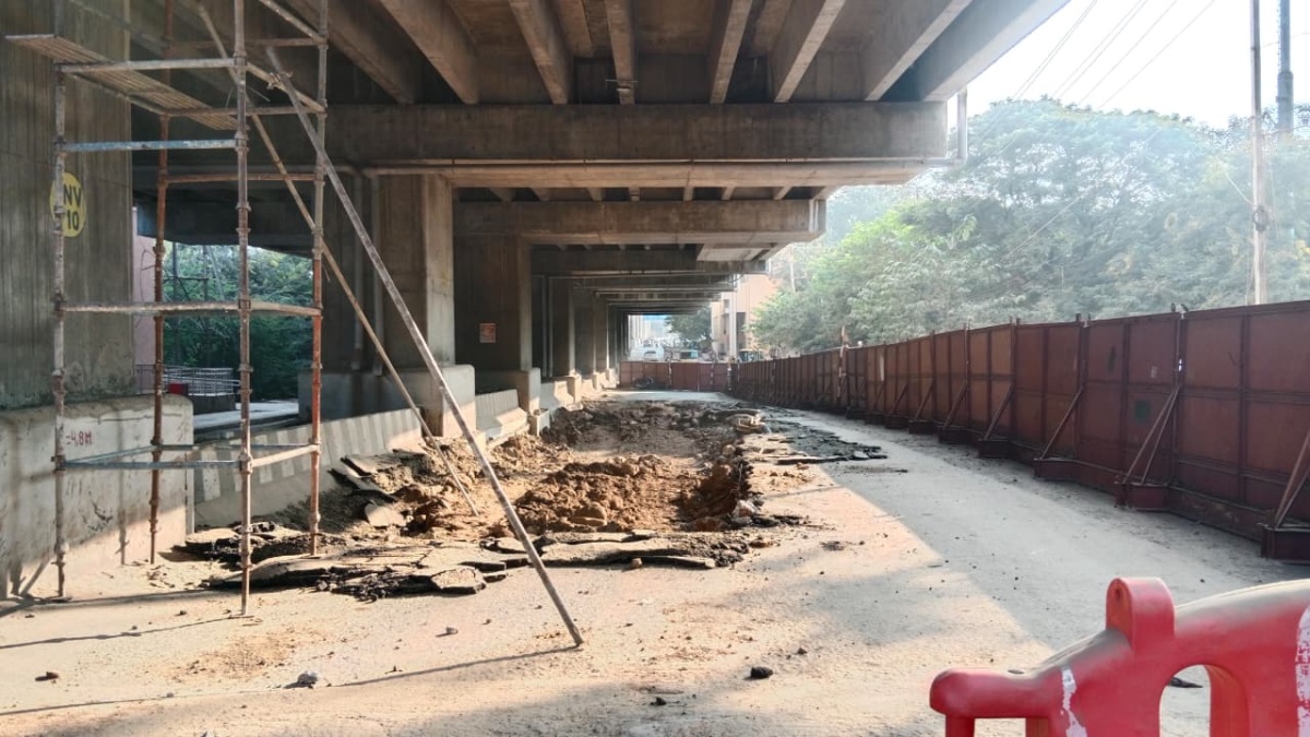 bhopal metros engineering blunder station height error forces road excavation