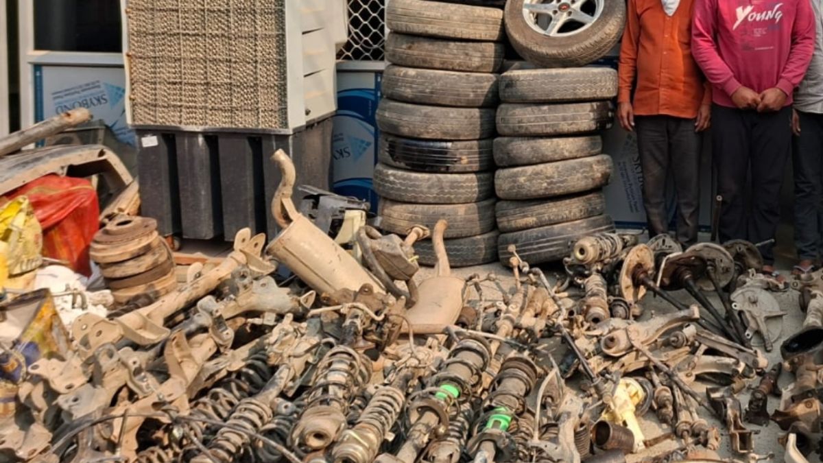 delhincr car theft ring busted stolen parts recovered