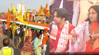 अगले पड़ाव के लिए रवाना सनातन हिंदू एकता पदयात्रा। जागरण