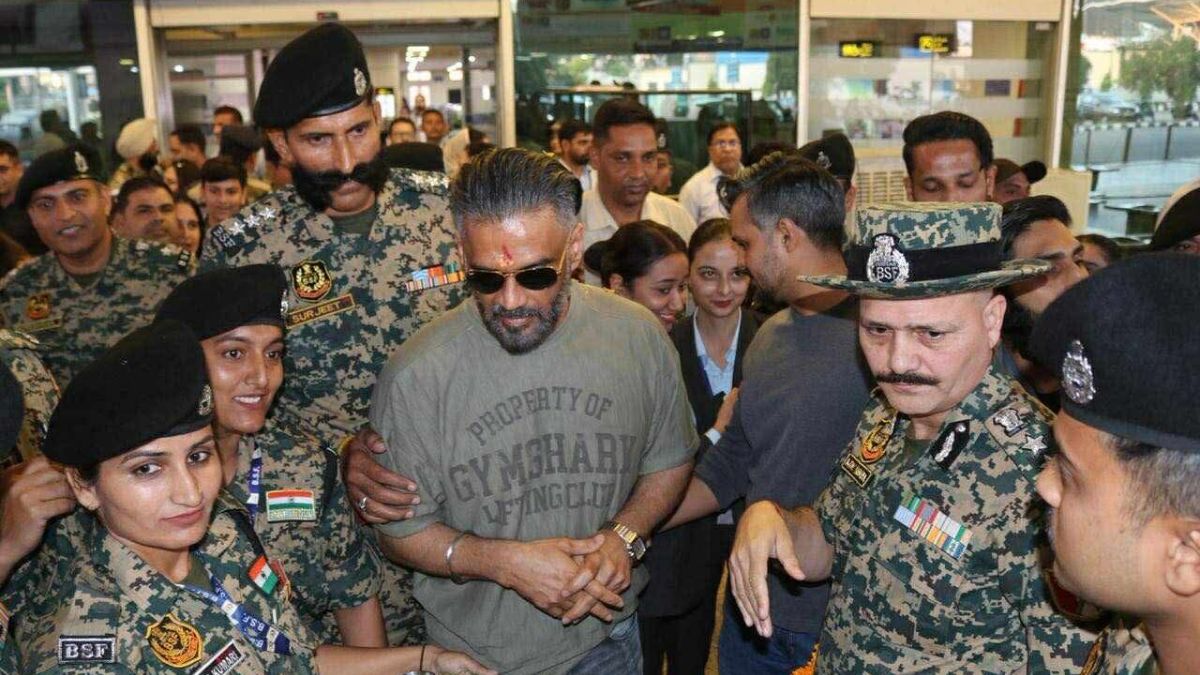 sunil shetty who participated in the jammu marathon said that if jammu and kashmir is safe then the country is safe