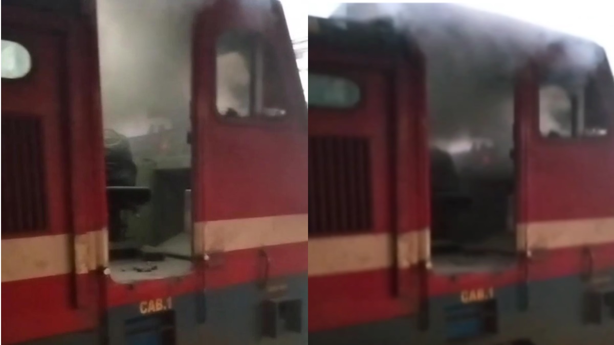 itarsi fire in rewabhopal superfast express engine