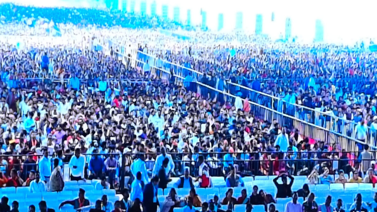 pm modi dehradun visit crowd crosses record one lakh at fri