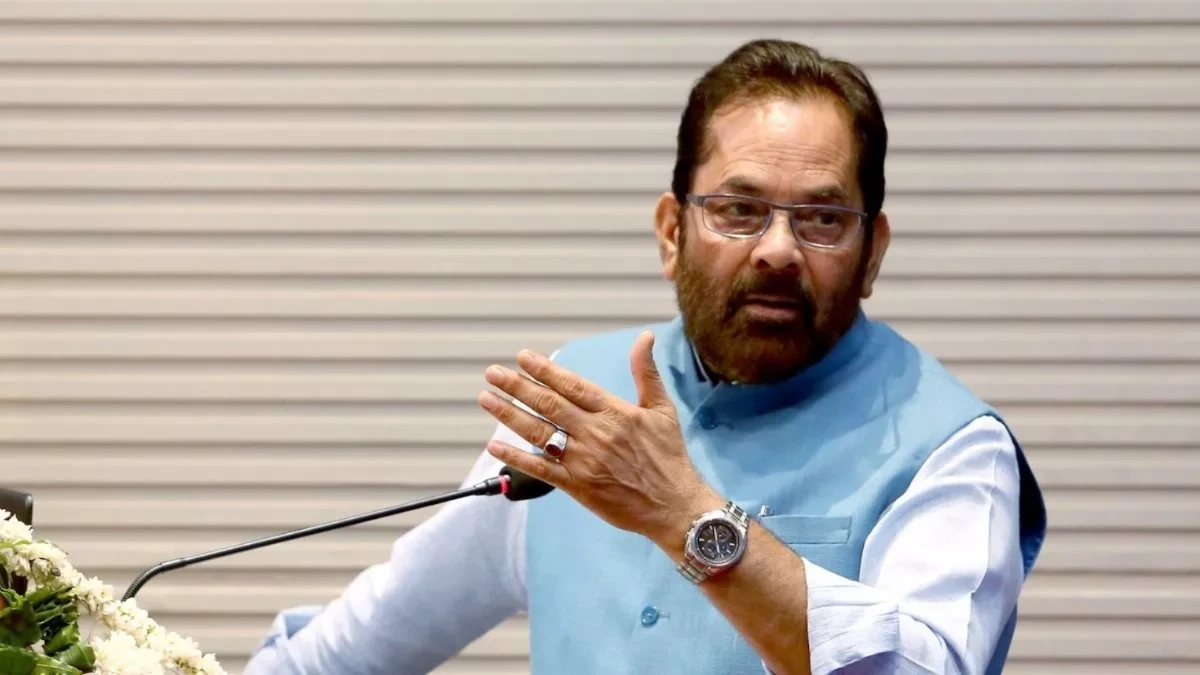 mukhtar abbas naqvi slams opposition on bihar election vote theft claims