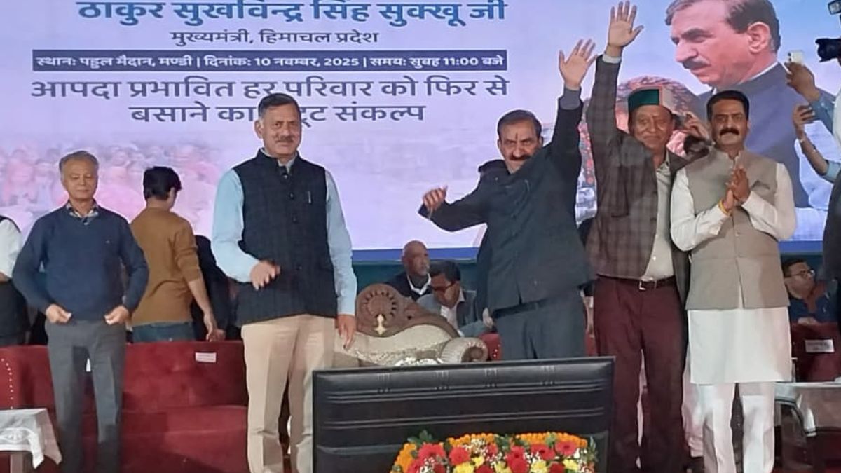 himachal cm sukhu distributes relief bjp mla anil sharma speaks