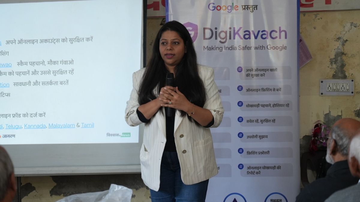 digital safety for seniors googles digikavach campaign in faridabad