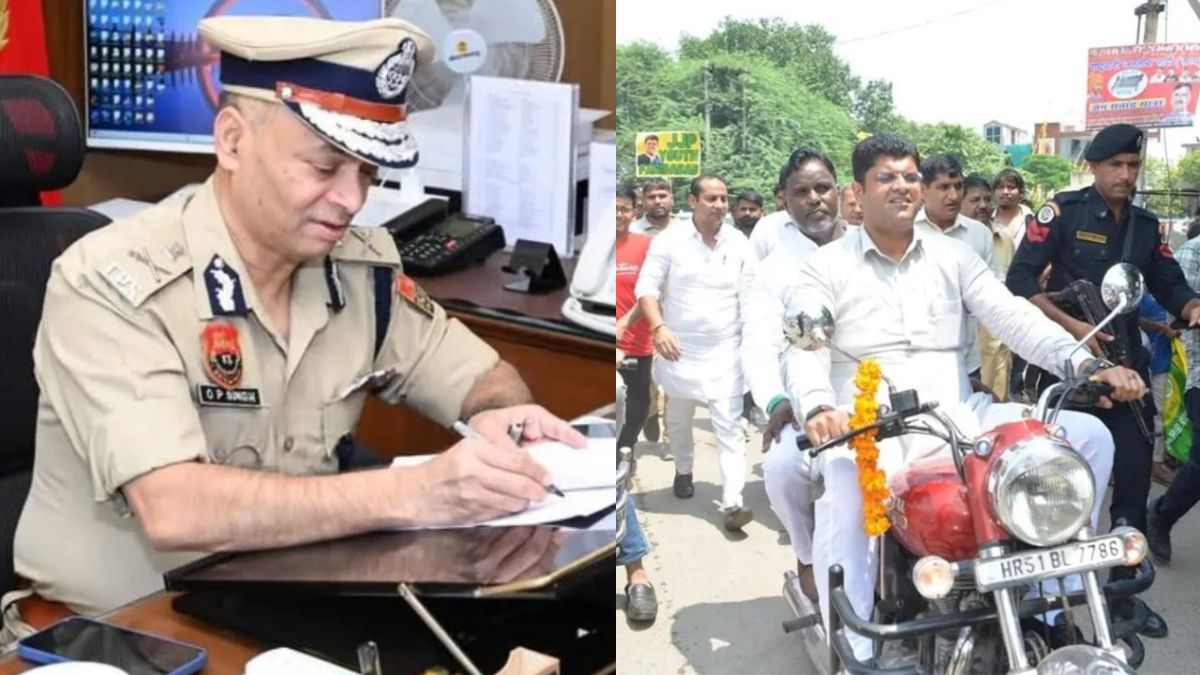 controversy over dgp op singhs statement dushyant chautalas taunt