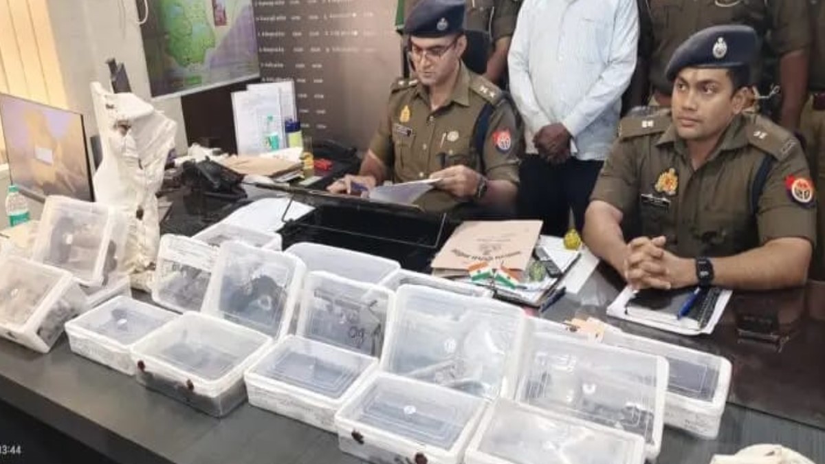 the maker was arrested along with three weapons and equipment