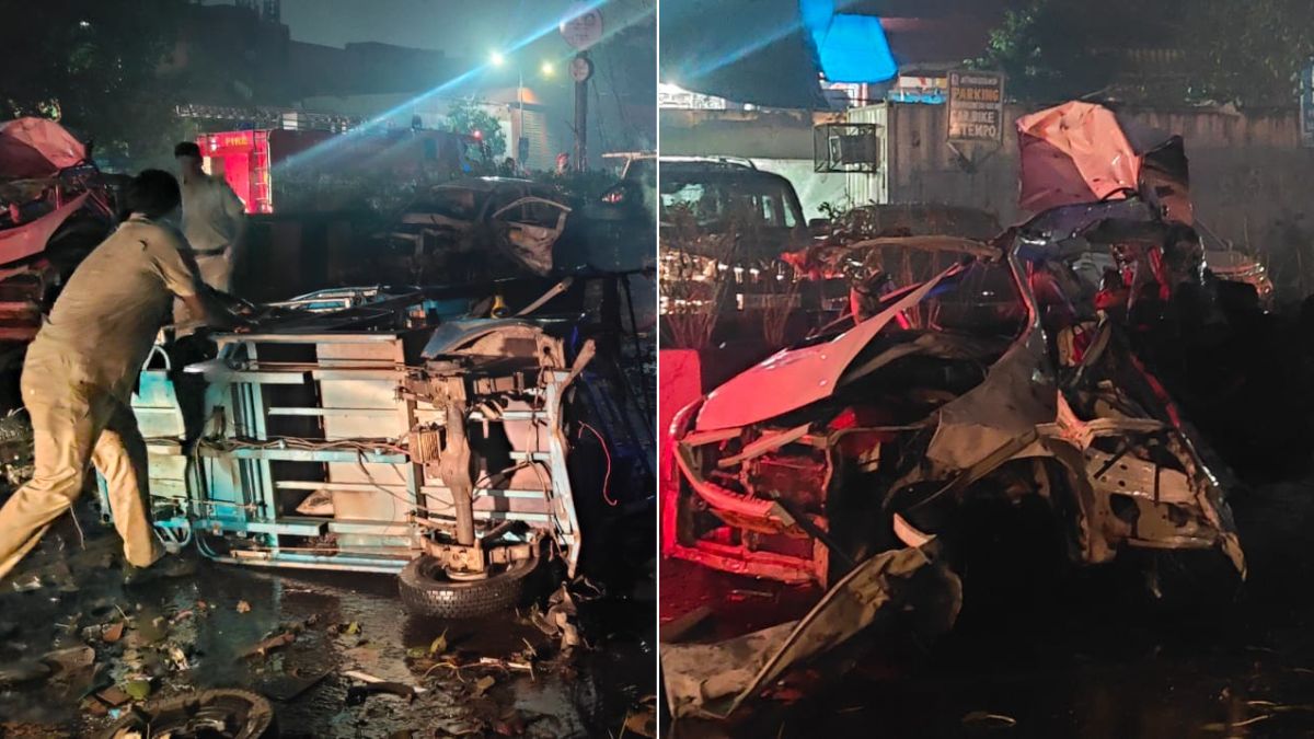 delhi red fort blast metro station damaged vehicles destroyed