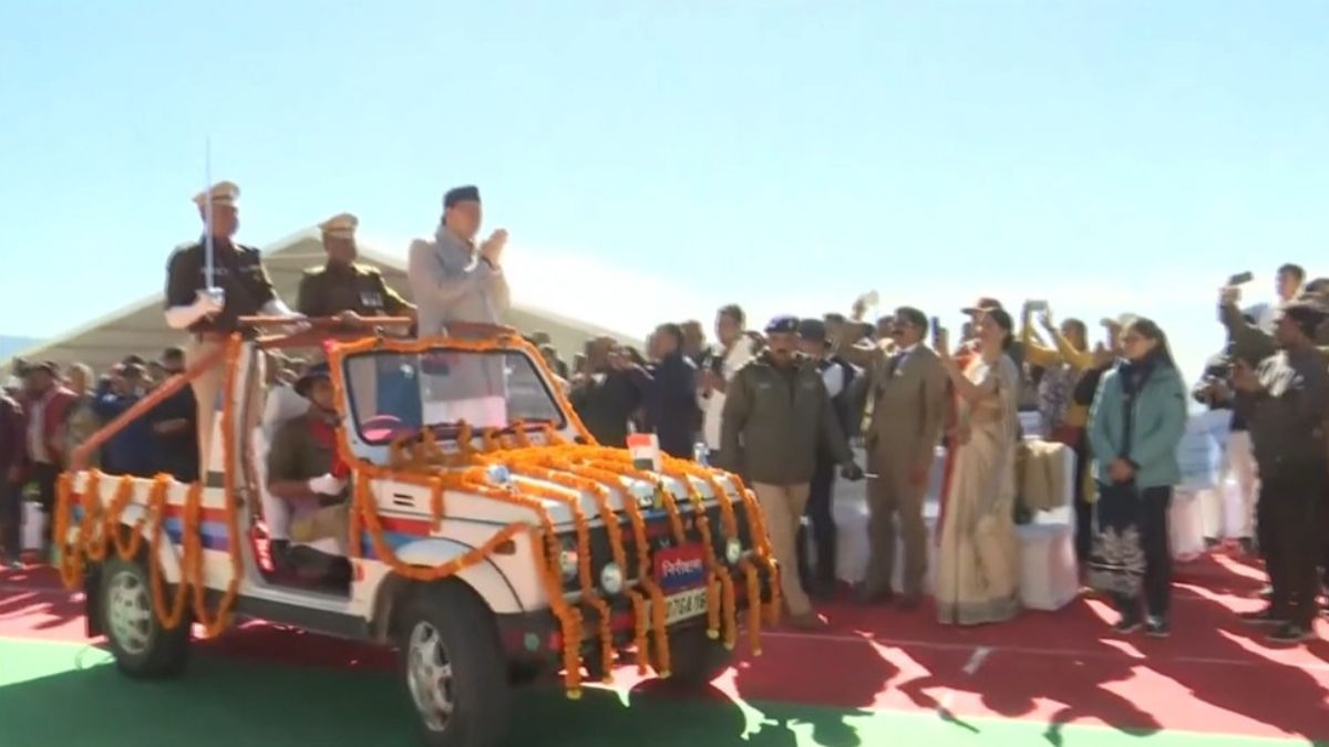 cm dhami attends event in bhararisain uttarakhand foundation day