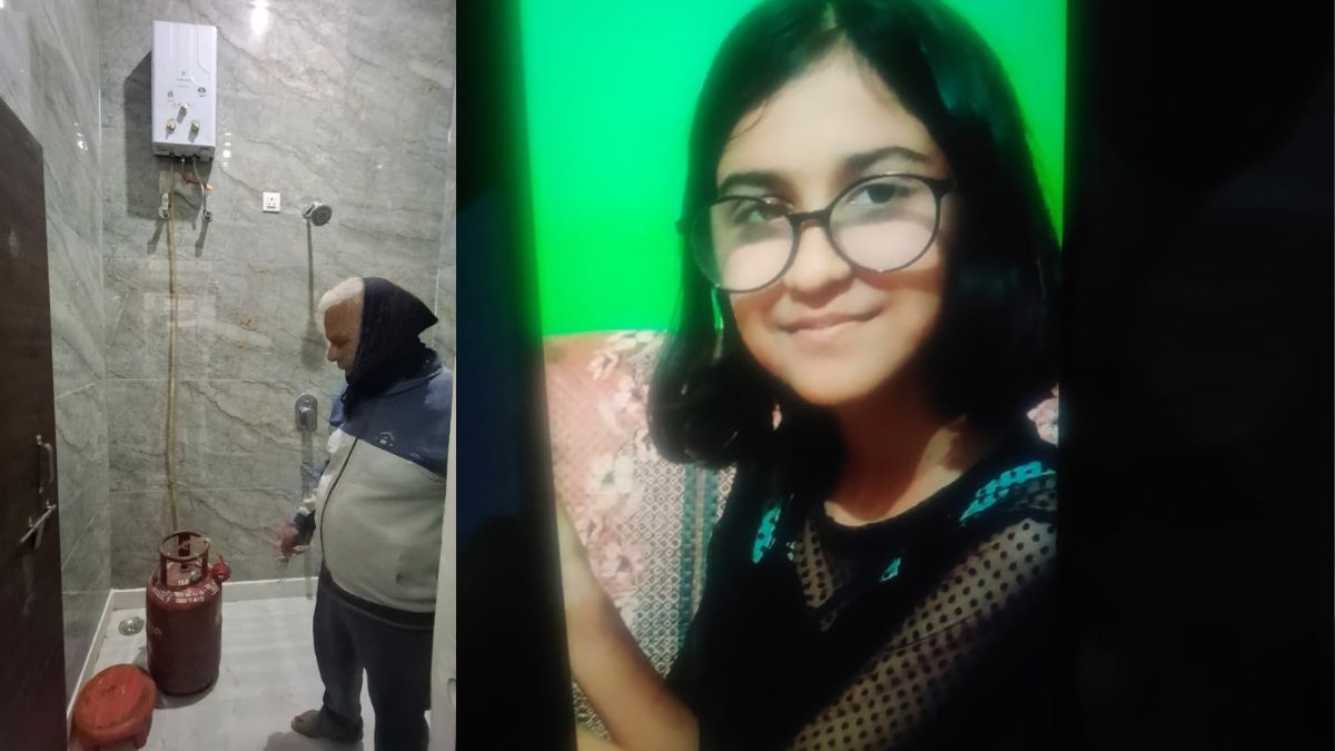a girl died in the bathroom due to a gas geyser leak aligarh district