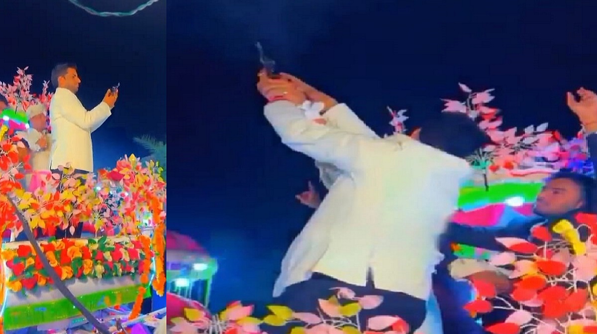 bjp leader booked for celebratory firing during wedding procession