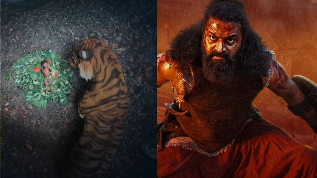 kantara chapter 1 iconic tiger made out of waste video viral