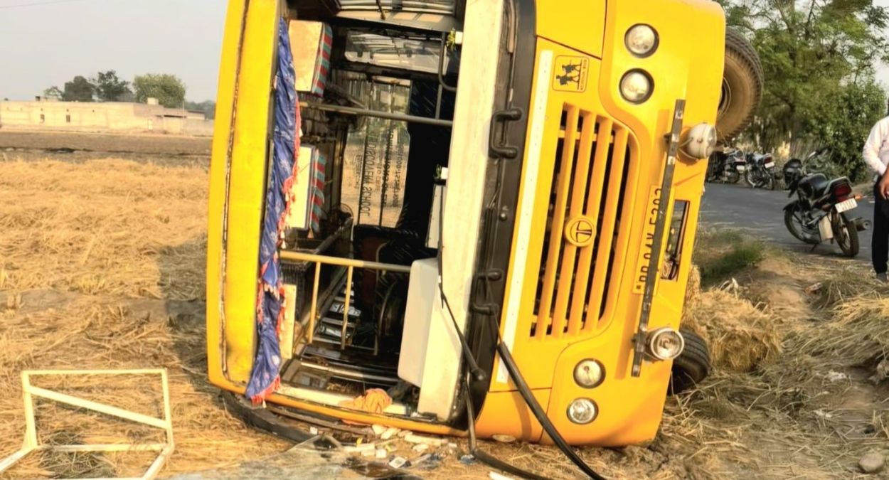 school van accident in rampura children injured safety concerns raised