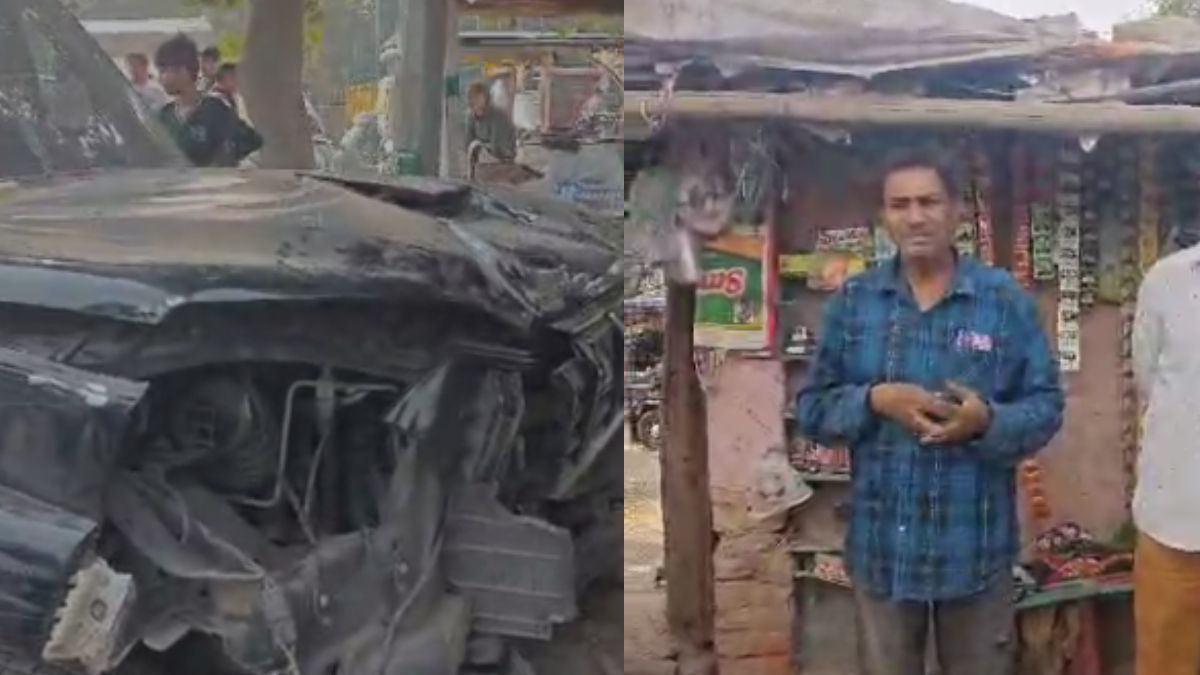 delhi accident uncontrolled scorpio hits vehicles in narela many injured