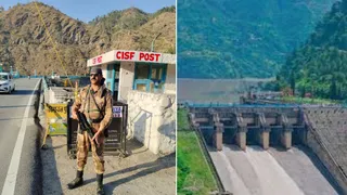 हिमाचल प्रदेश के मंडी स्थित पंडोह डैम की सुरक्षा में तैनात जवान। जागरण
