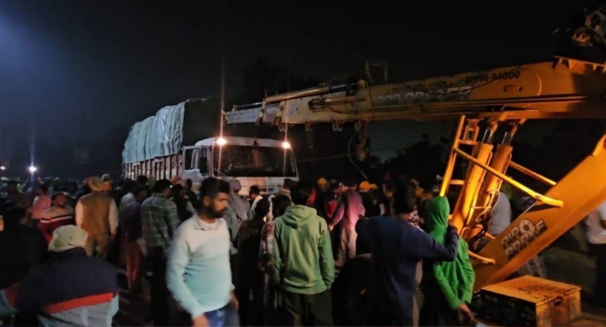 jagroan woman crushed to death by tipper on railway bridge