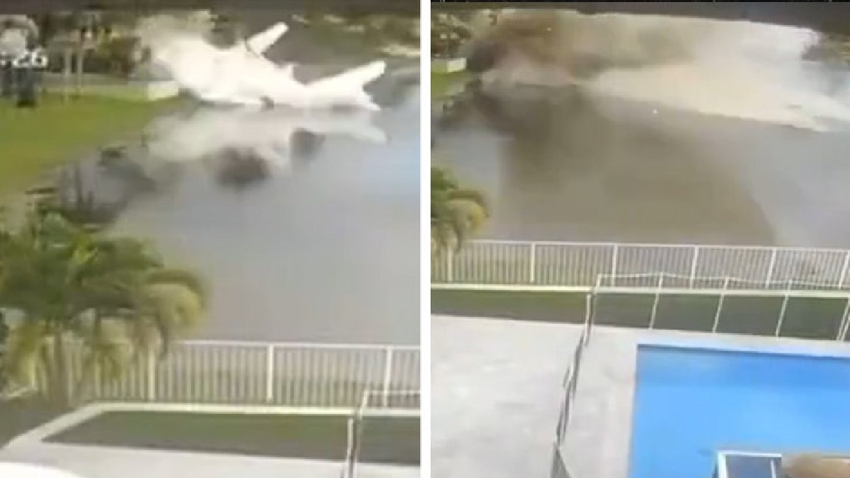 small plane going to jamaica on hurricane relief mission crashes in pond causality