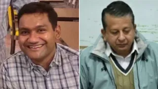 आईपीएस अधिकारी रोहित मालपानी और अरविंद दिग्विजय नेगी।