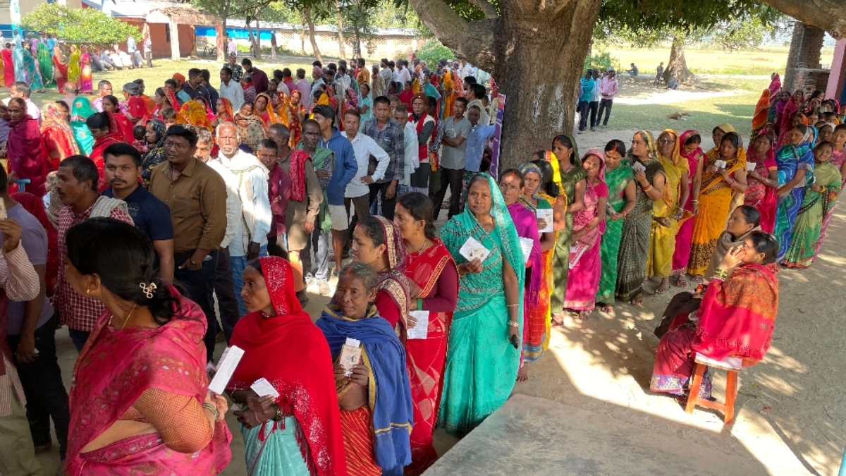 bihar election 2025 tharuhat women lead democracys celebration