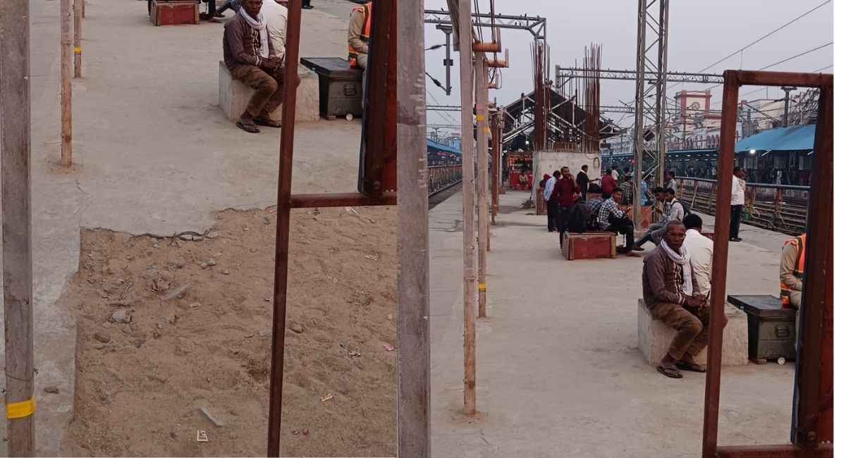 gorakhpur junction fob construction delayed passengers suffer