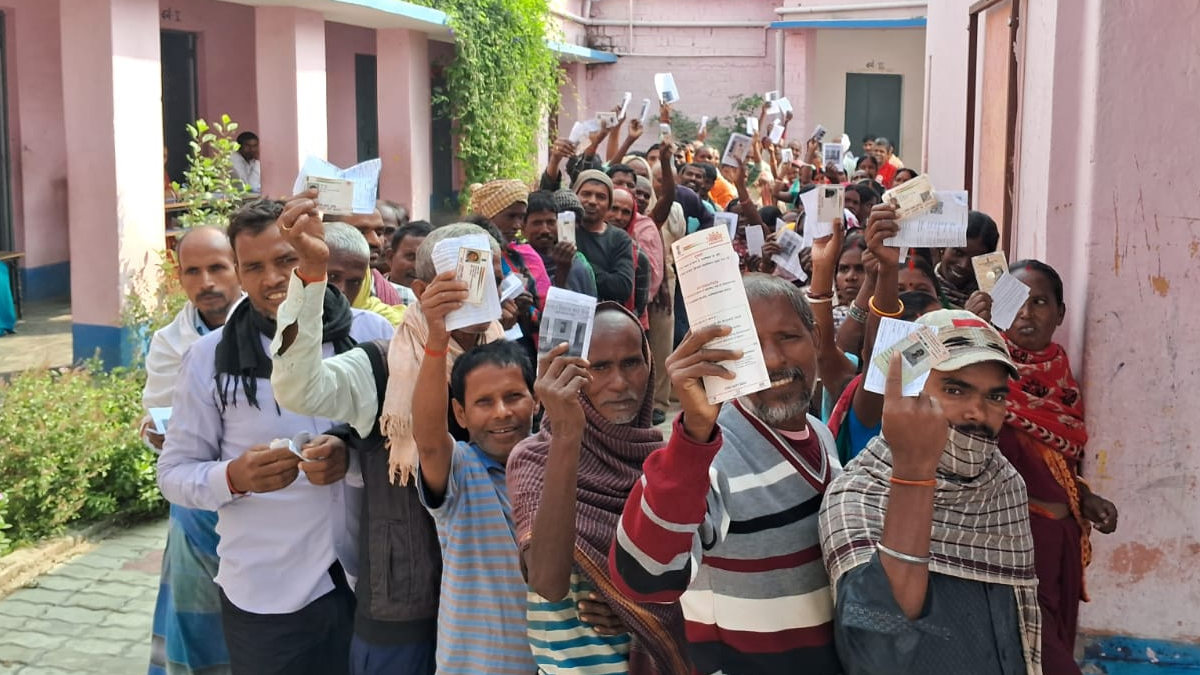 bihar assembly elections 2025 second phase sees 3138 voter turnout