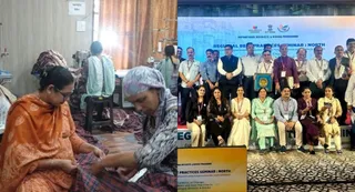अमृतसर के ब्लाक हर्षा छीना में सेंटर में सिलाई करती हुईं महिलाएं (फोटो: जागरण)