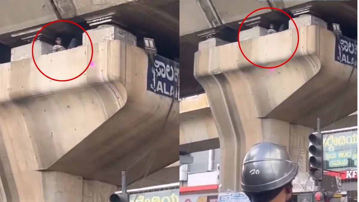 man found sleeping inside bangalore metro pillar raises security concerns