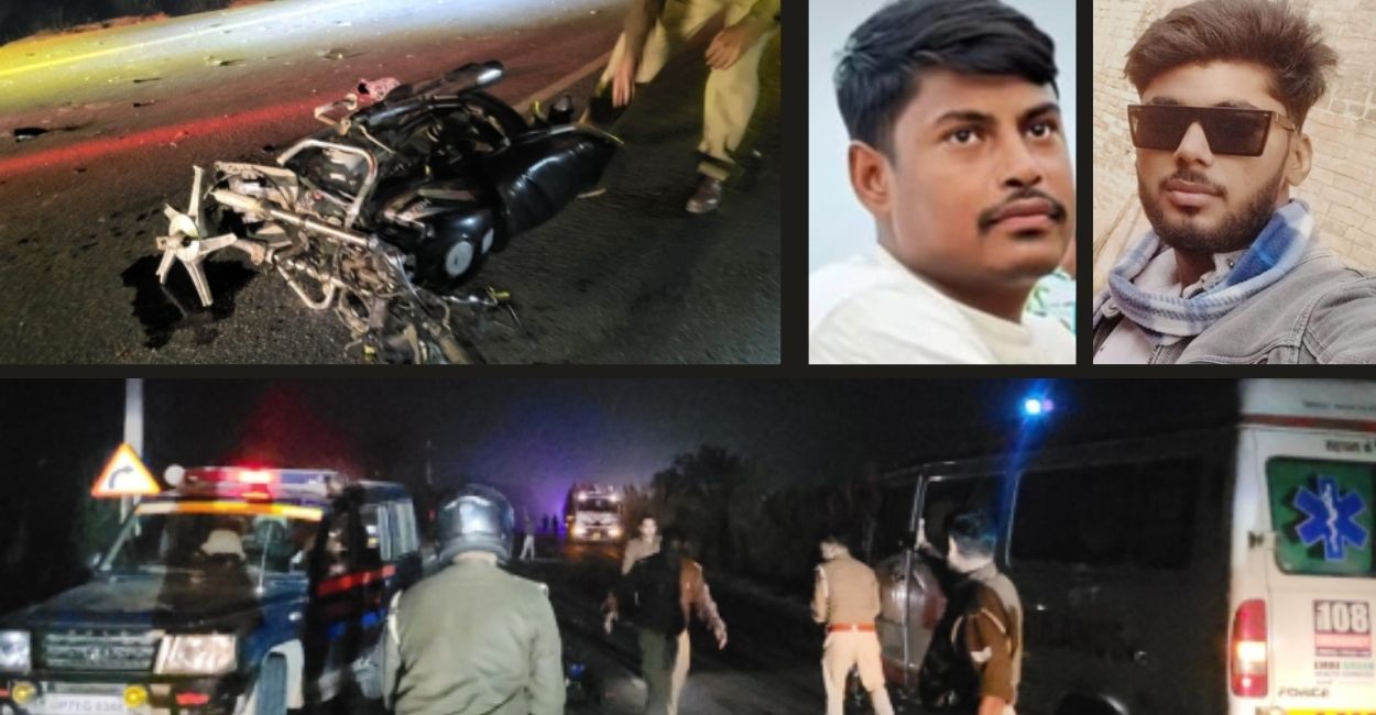 fatehpur road accident speeding vehicle crushing three electricity contract workers