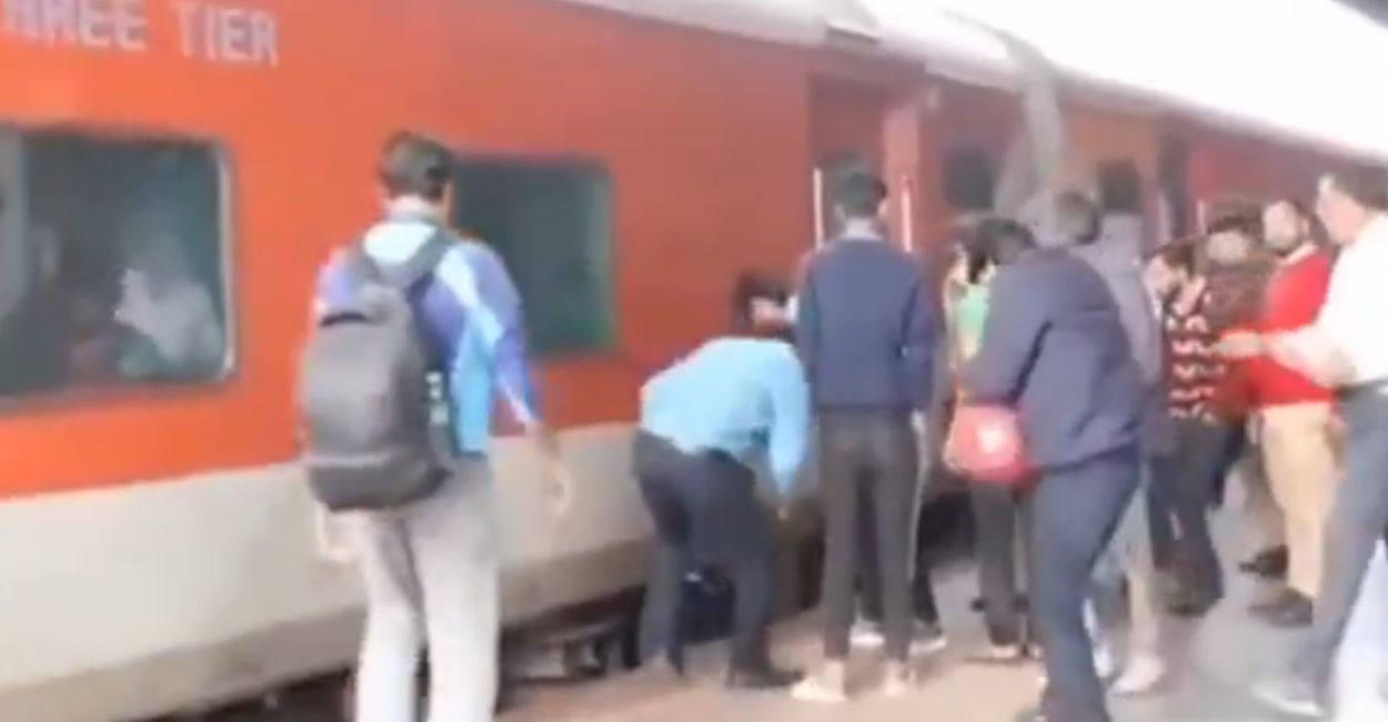 kanpur central passenger dies trapped between train and platform