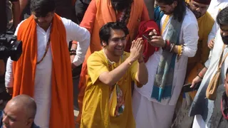 धीरेंद्र शास्त्री की पदयात्रा। फाइल