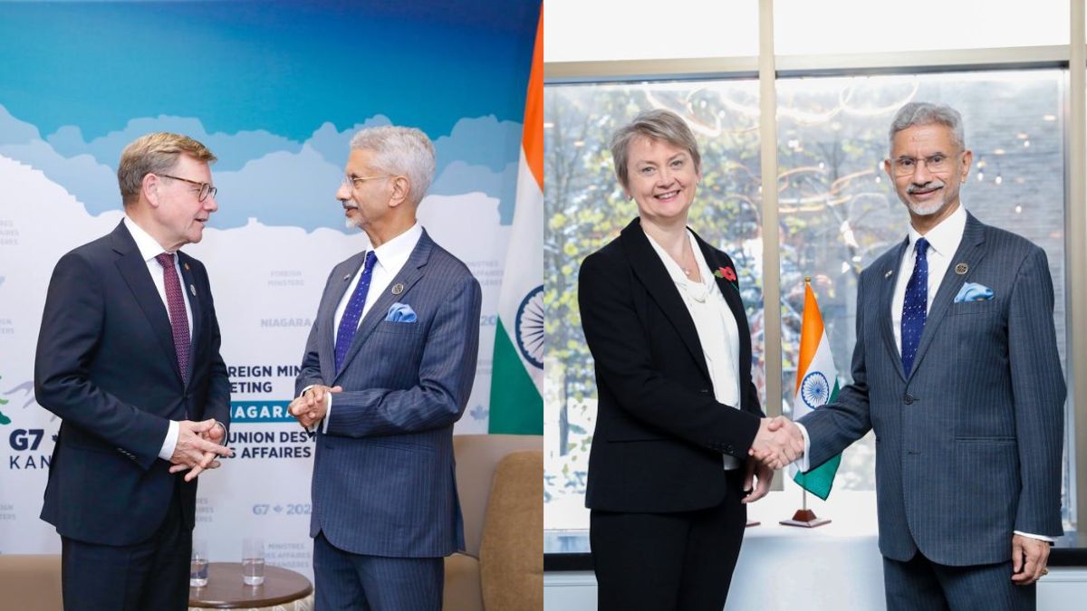 g7 meeting in canada external affairs minister jaishankar meets several counterparts