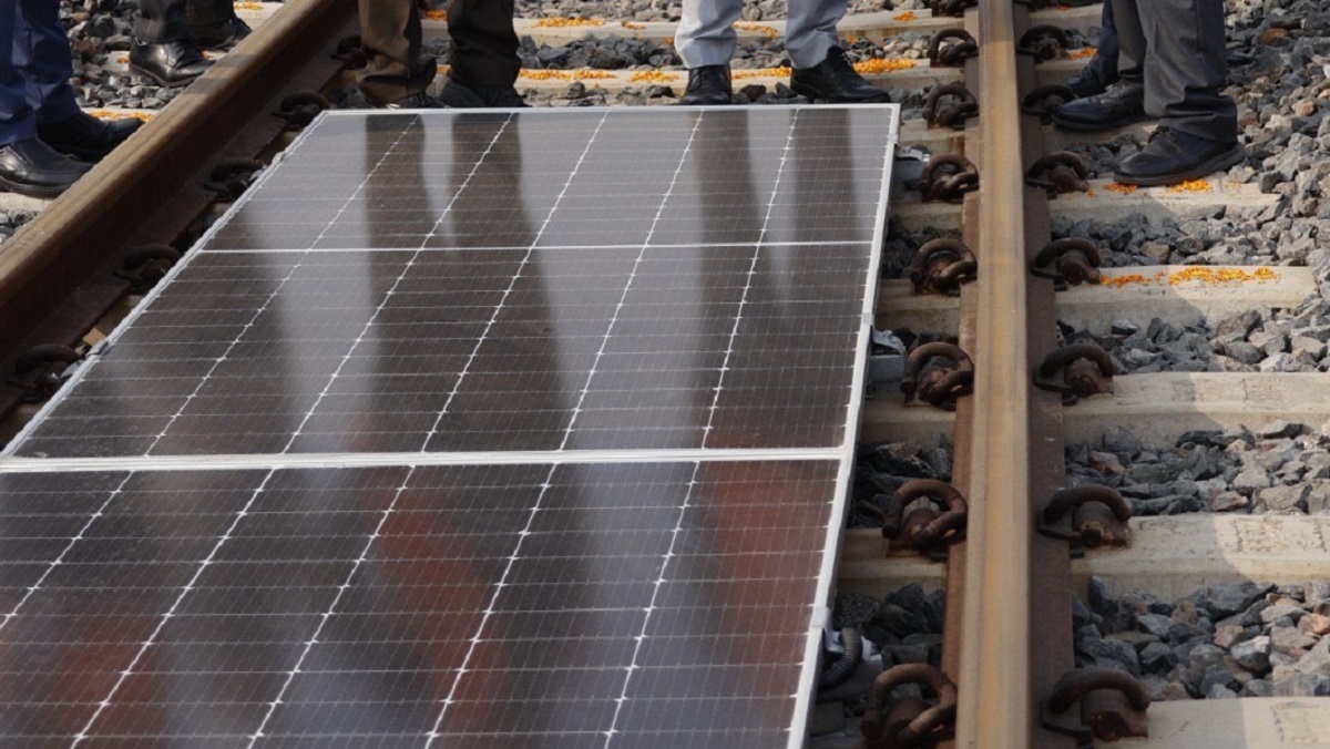 ncrtc installs solar panels on train tracks renewable energy innovation